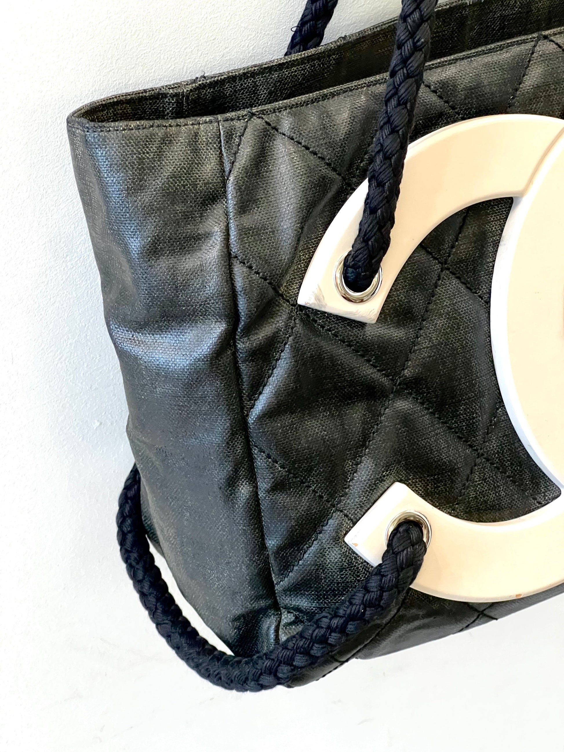 Chanel COATET CANVAS CC Tote Bag - Rovelle Bags