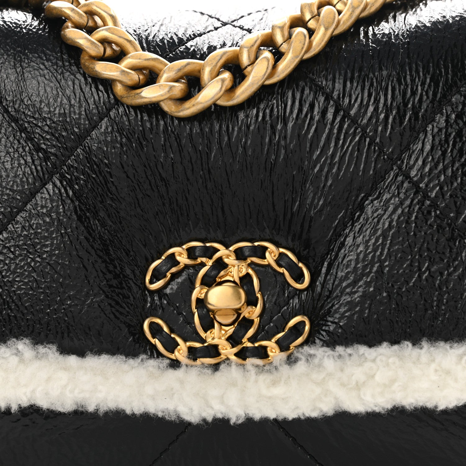 Chanel 2021 SHEARLING 19 Flap Bag - Rovelle Bags