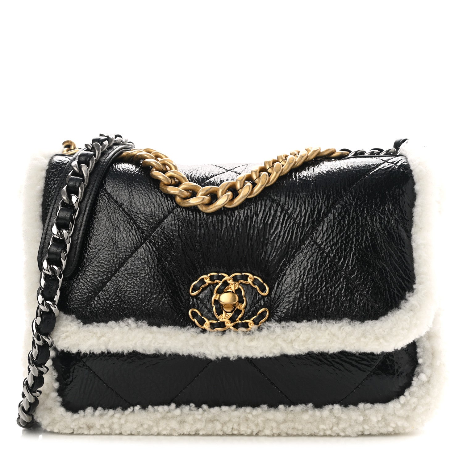 Chanel 2021 SHEARLING 19 Flap Bag - Rovelle Bags