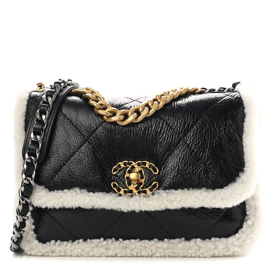 Chanel 2021 SHEARLING 19 Flap Bag - Rovelle Bags