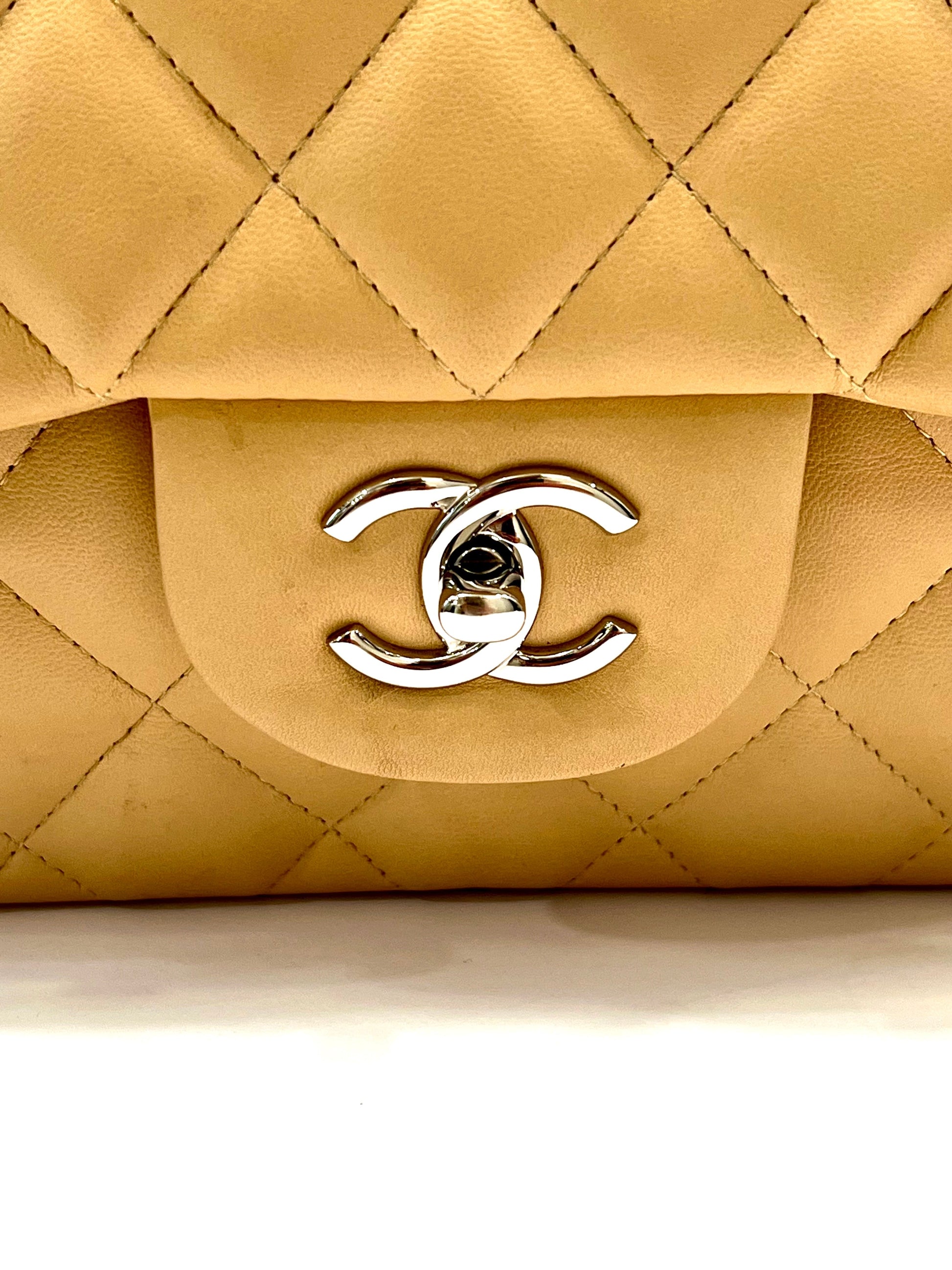 Chanel QUILTED LAMBSKIN DOUBLE Shoulder Bag - Rovelle Bags