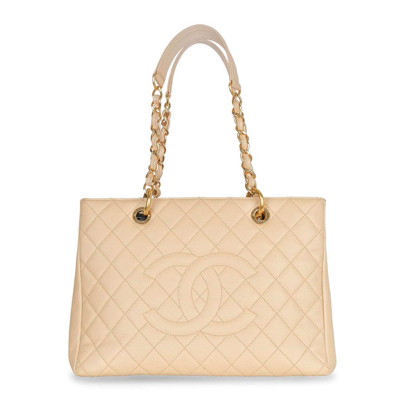 Chanel Timeless Caviar Gold Tote Bag Style 4