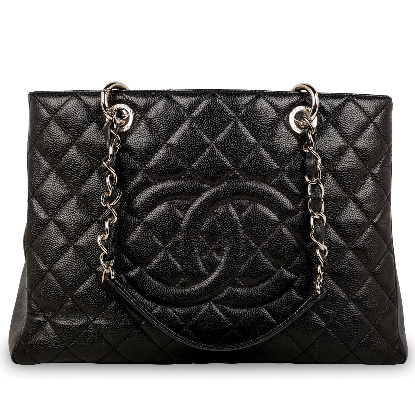 Chanel Timeless Caviar Black Tote Bag Style 33