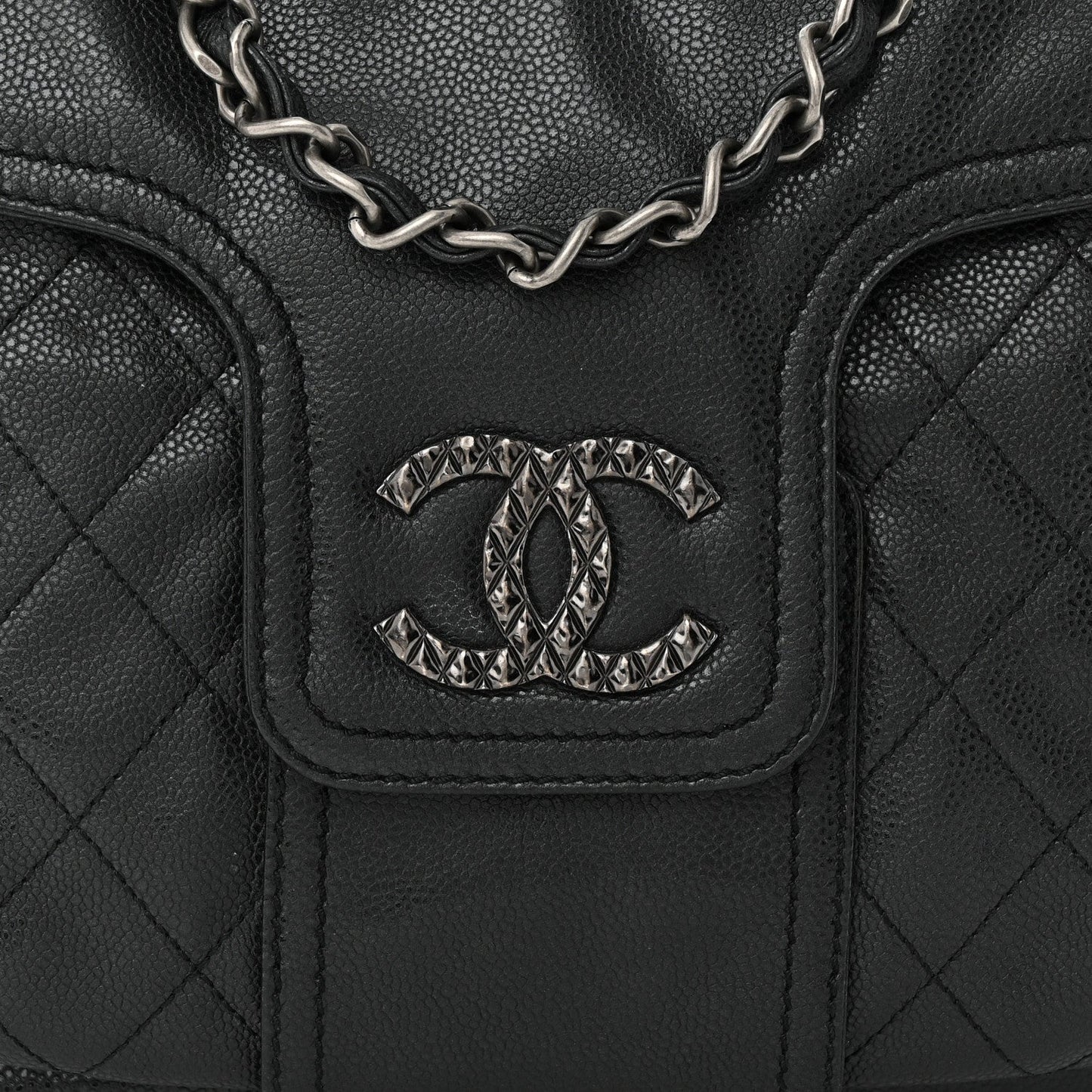 Chanel GLAZED CAVIAR COCO Flap Bag - Rovelle Bags