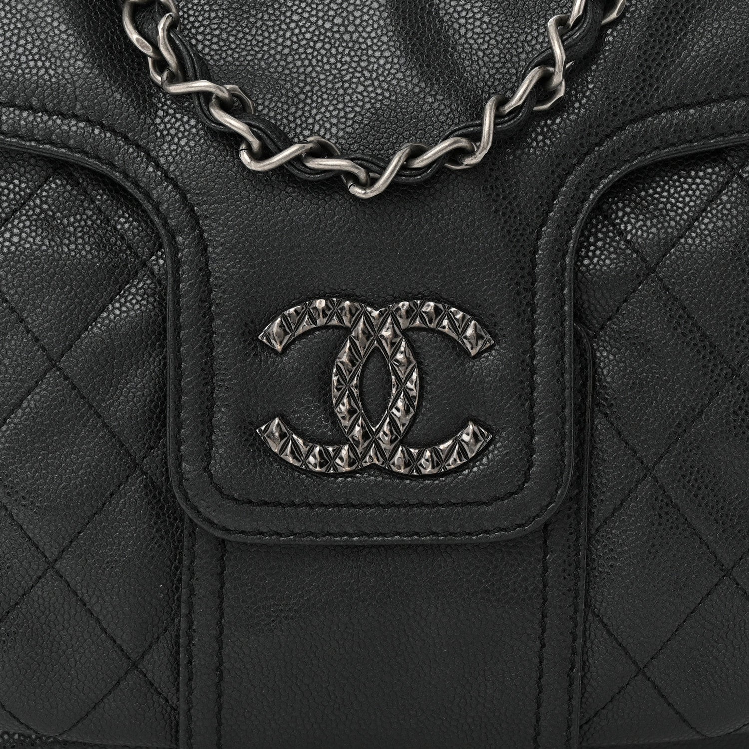 Chanel GLAZED CAVIAR COCO Flap Bag - Rovelle Bags