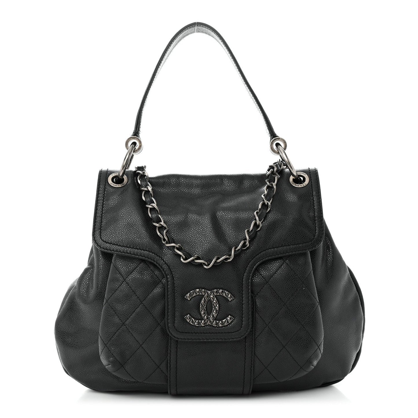 Chanel GLAZED CAVIAR COCO Flap Bag - Rovelle Bags