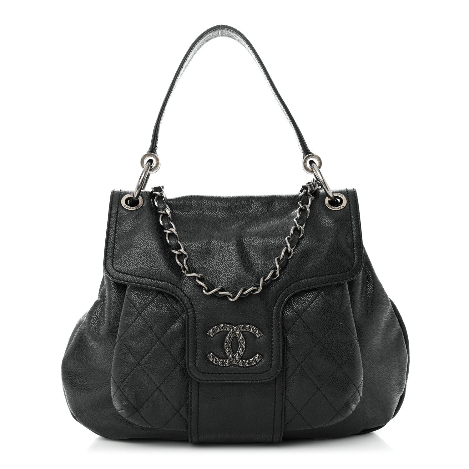 Chanel GLAZED CAVIAR COCO Flap Bag - Rovelle Bags