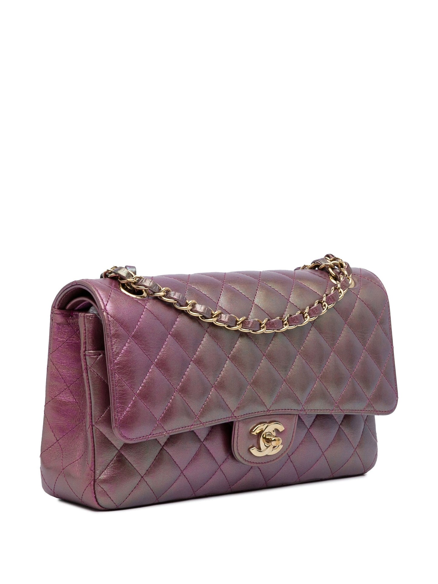 Chanel IRIDESCENT QUILTED LAMBSKIN Flap Bag - Rovelle Bags