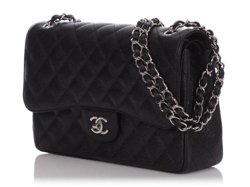 Chanel CAVIAR QUILTED JUMBO Shoulder Bag - Rovelle Bags