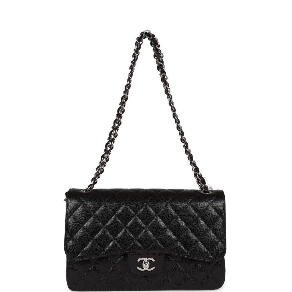 Chanel CAVIAR QUILTED JUMBO Shoulder Bag - Rovelle Bags