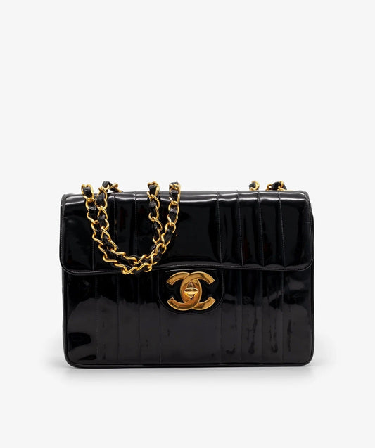 Chanel JUMBO MADEMOISELLE VERTICAL Handbag - Rovelle Bags