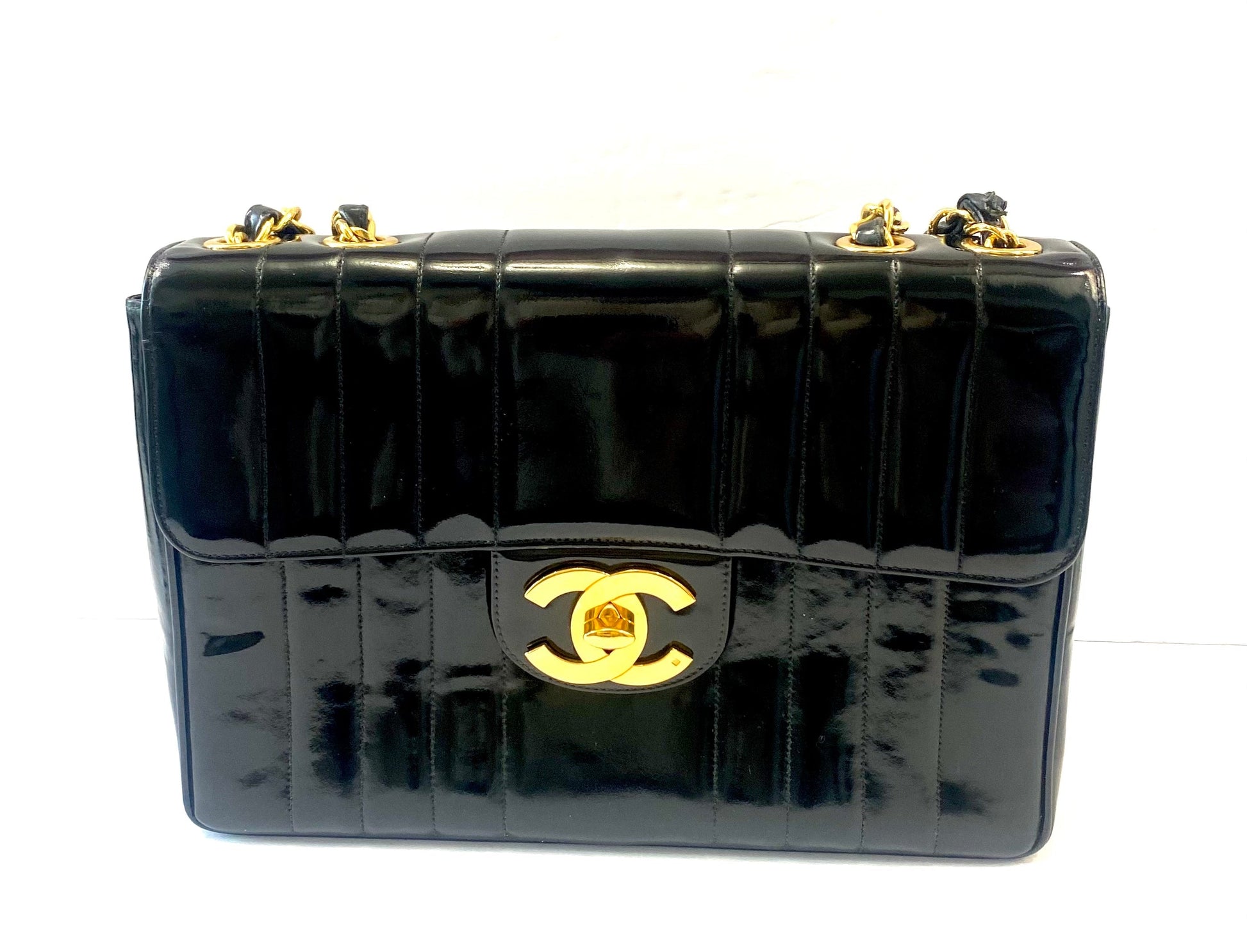 Chanel JUMBO MADEMOISELLE VERTICAL Handbag - Rovelle Bags