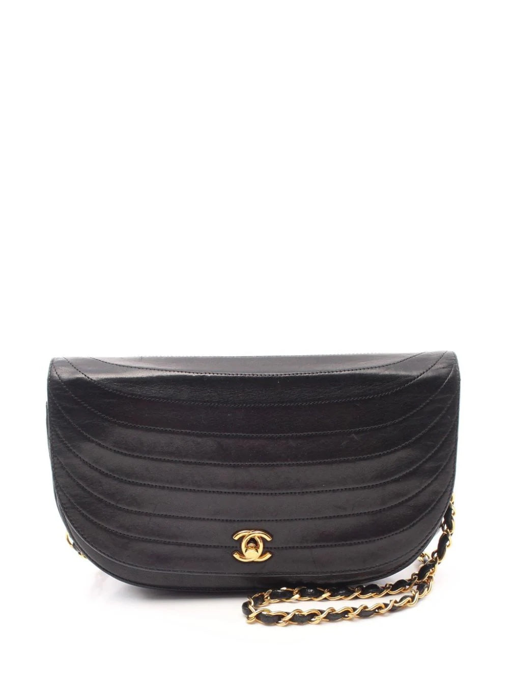 Chanel LAMBSKIN LEATHER HALF Shoulder Bag - Rovelle Bags