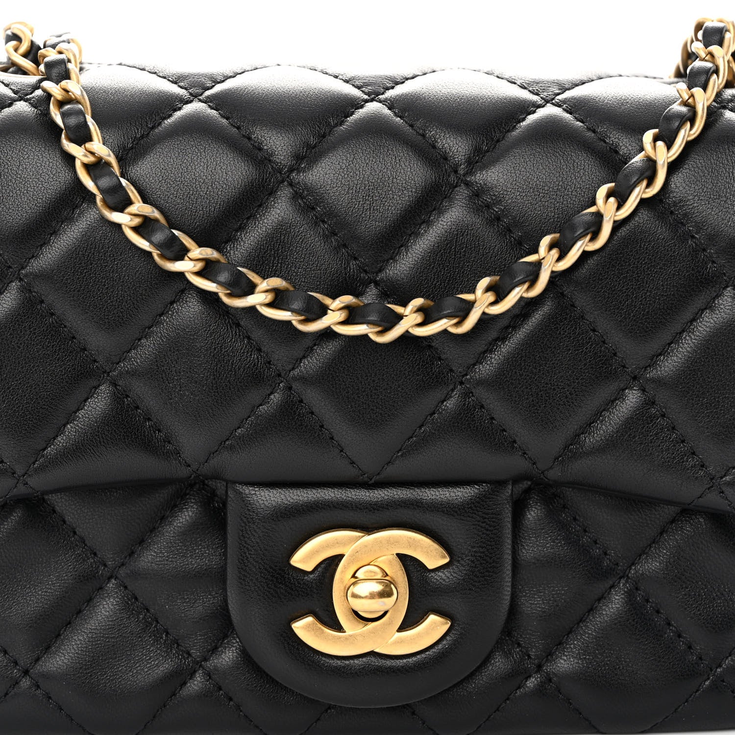 Chanel LAMBSKIN LEATHER PEARL Flap Bag - Rovelle Bags