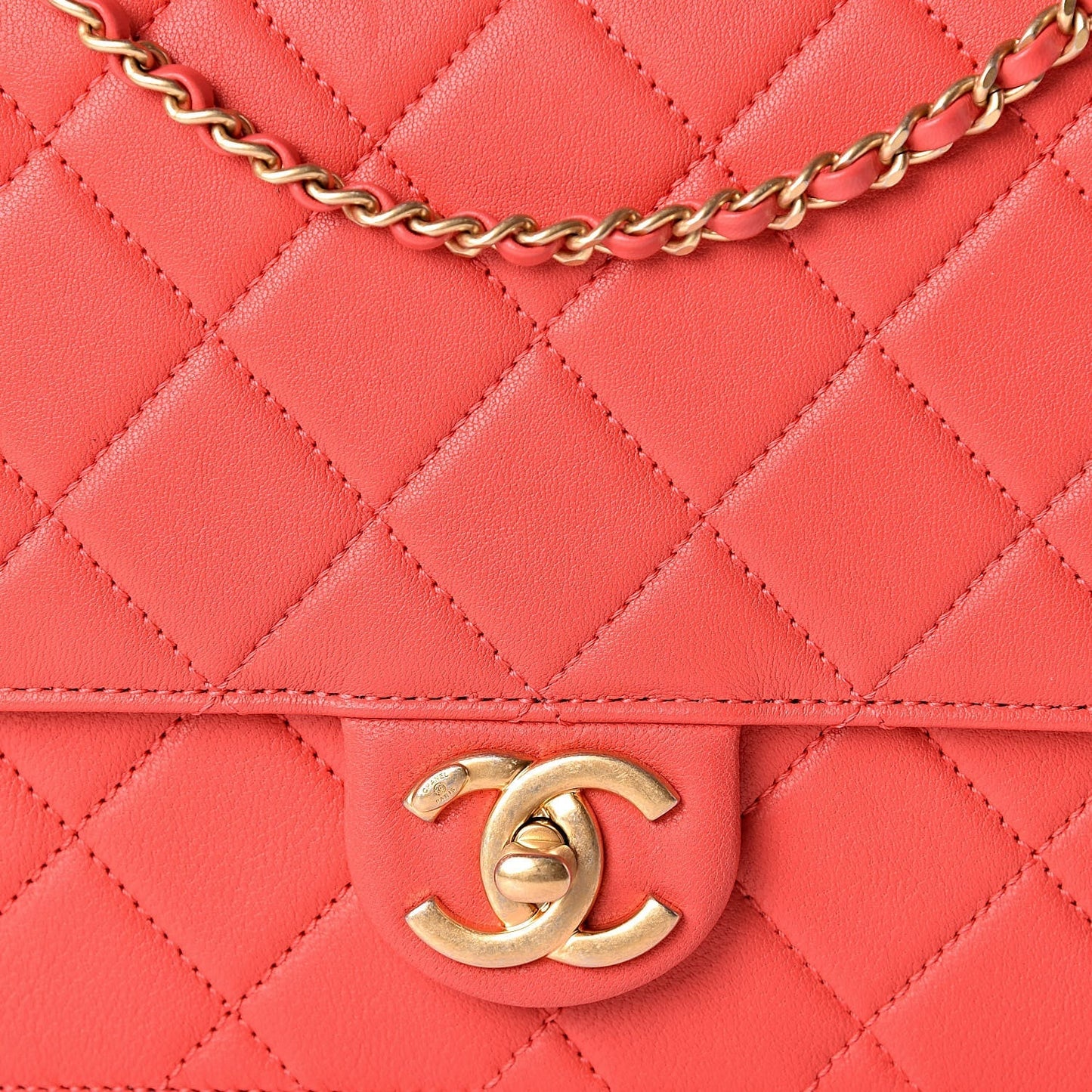 Chanel QUILTED LAMBSKIN PEARL Flap Bag - Rovelle Bags
