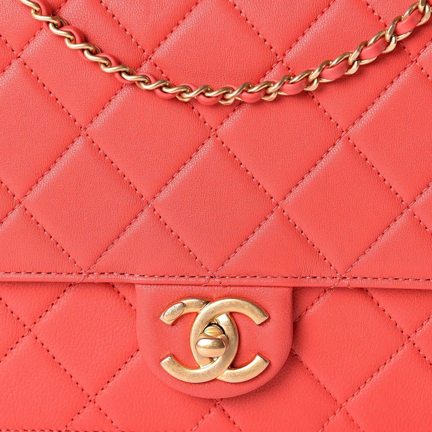 Chanel QUILTED LAMBSKIN PEARL Flap Bag - Rovelle Bags