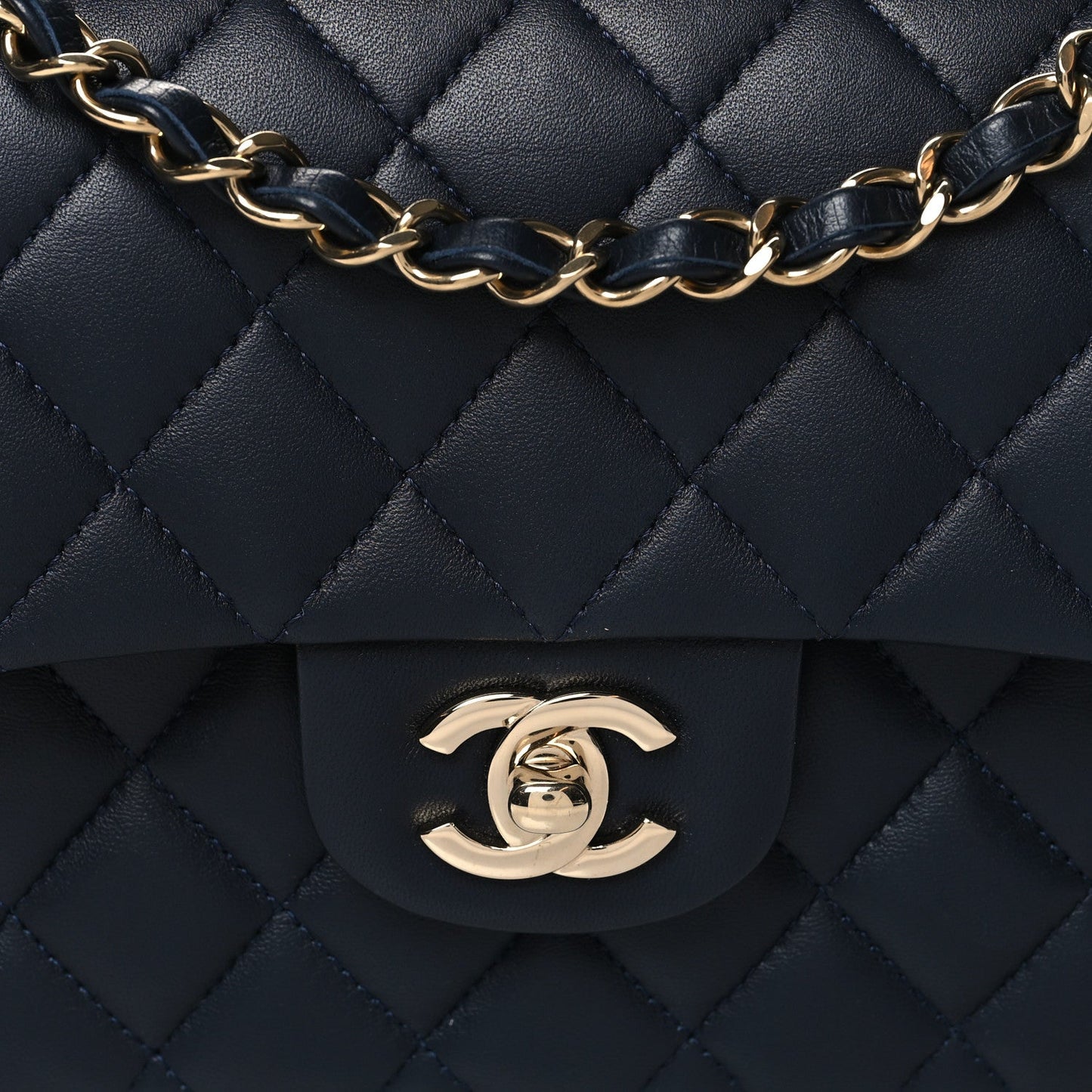Chanel QUILTED LAMBSKIN DOUBLE Shoulder Bag - Rovelle Bags