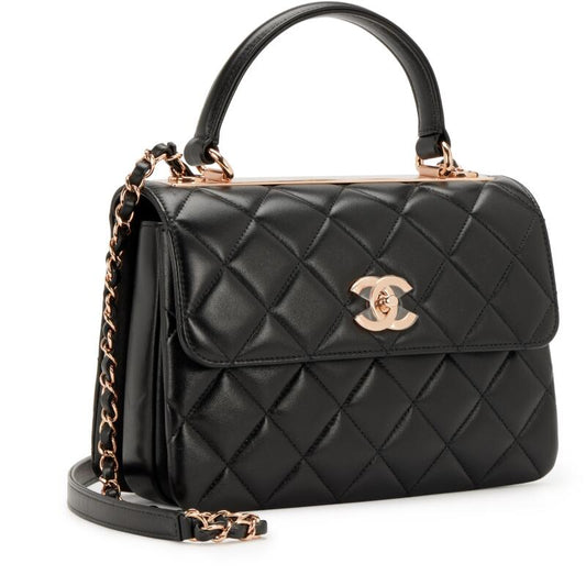 Chanel QUILTED LAMBSKIN TRENDY Handbag - Rovelle Bags