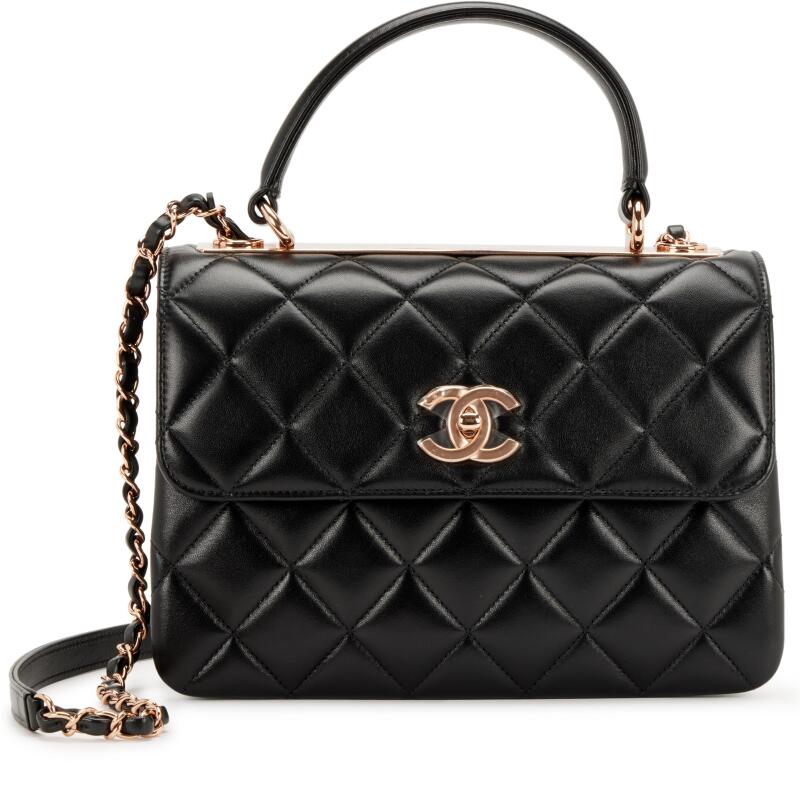 Chanel QUILTED LAMBSKIN TRENDY Handbag - Rovelle Bags