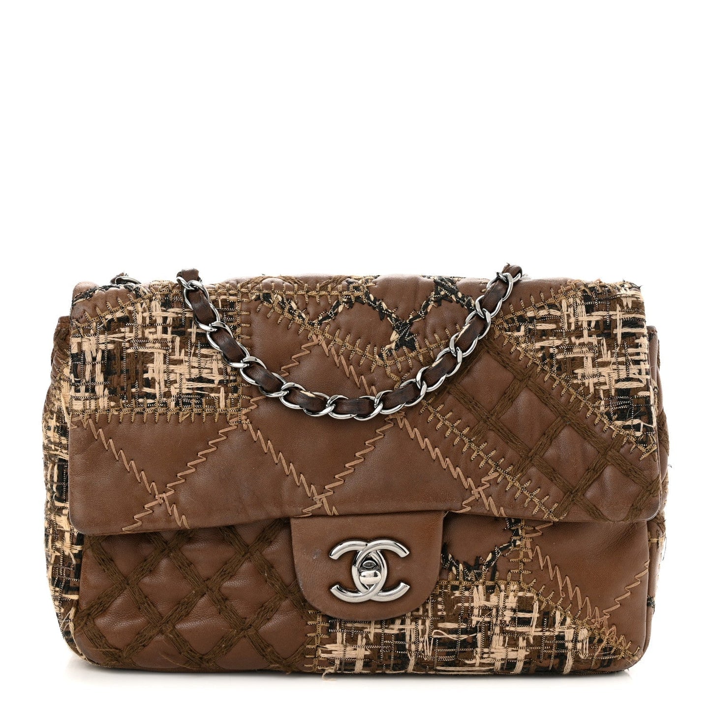 Chanel LAMBSKIN PATCH STITCHED Flap Bag - Rovelle Bags
