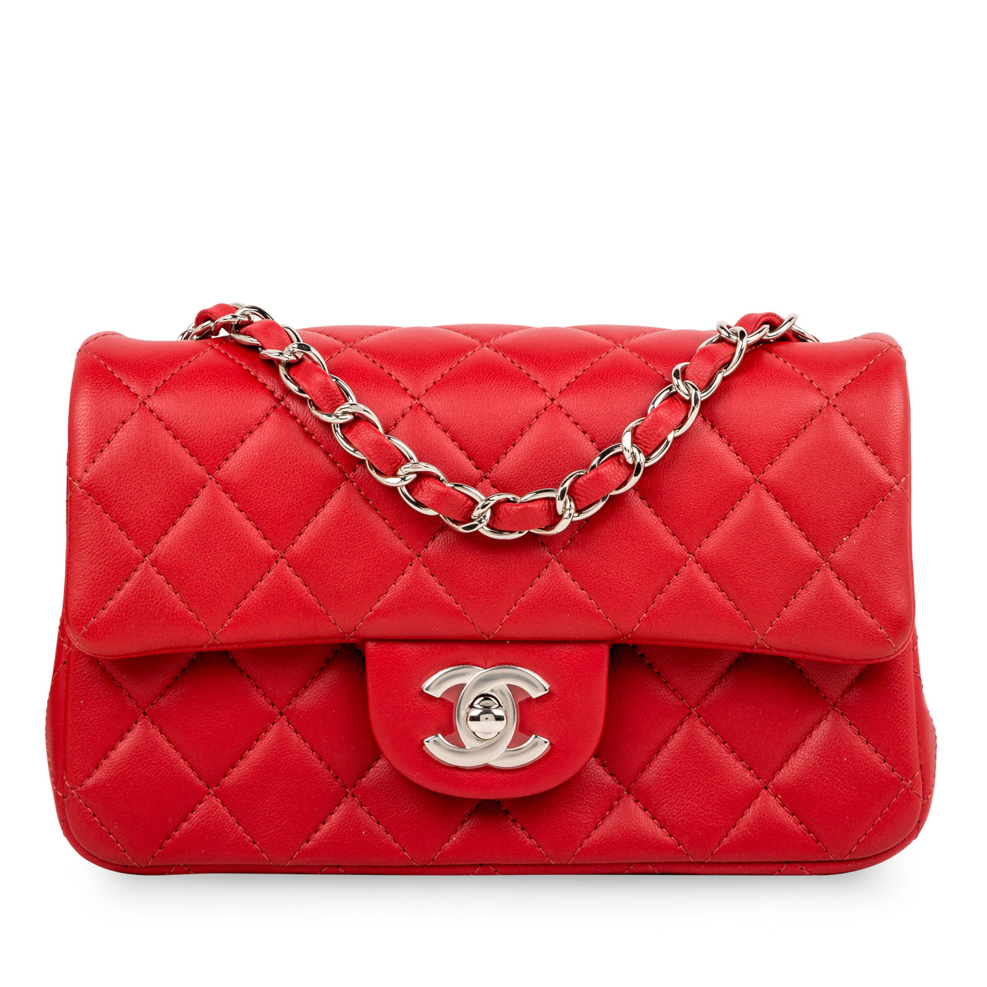Chanel Classic Flap Lambskin Black Shoulder Bag Style 182