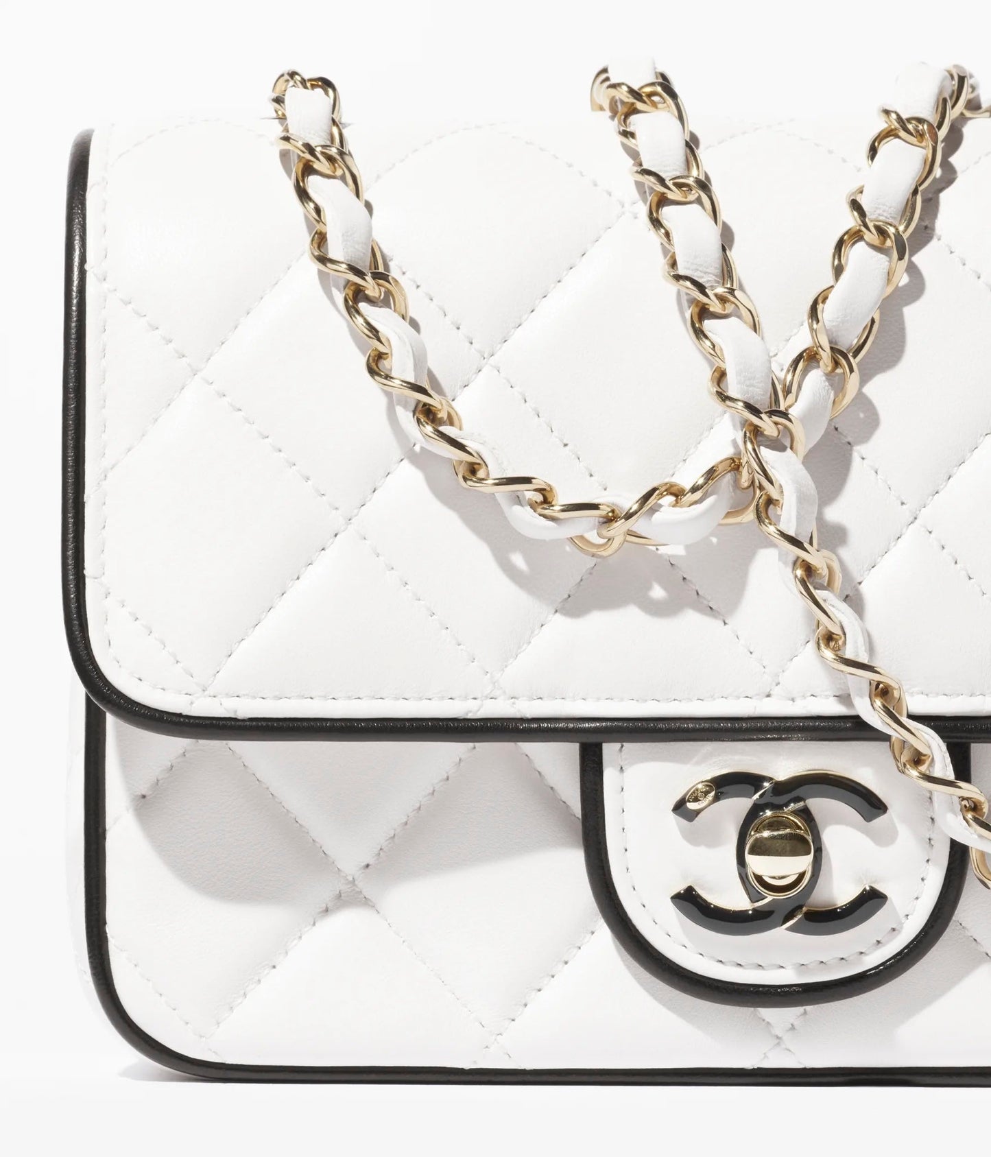 Chanel QUILTED LAMBSKIN GRAPHIC Flap Bag - Rovelle Bags