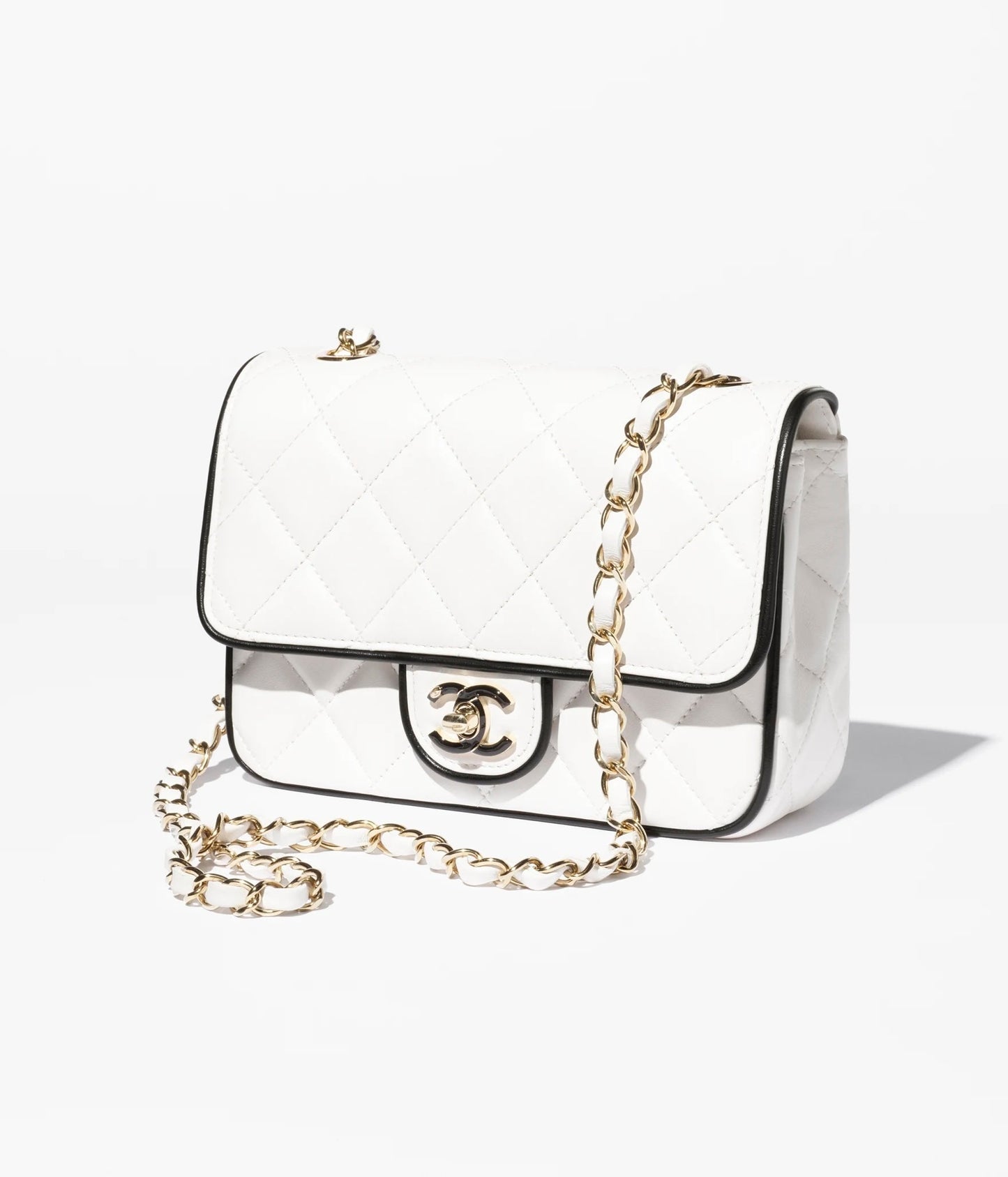 Chanel QUILTED LAMBSKIN GRAPHIC Flap Bag - Rovelle Bags