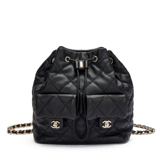 Chanel 2023 QUILTED LAMBSKIN Backpack - Rovelle Bags