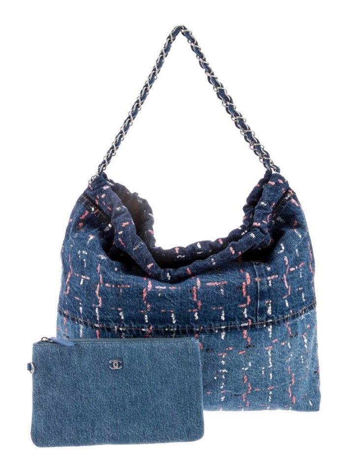 Chanel SEQUIN 22 Hobo Bag - Rovelle Bags