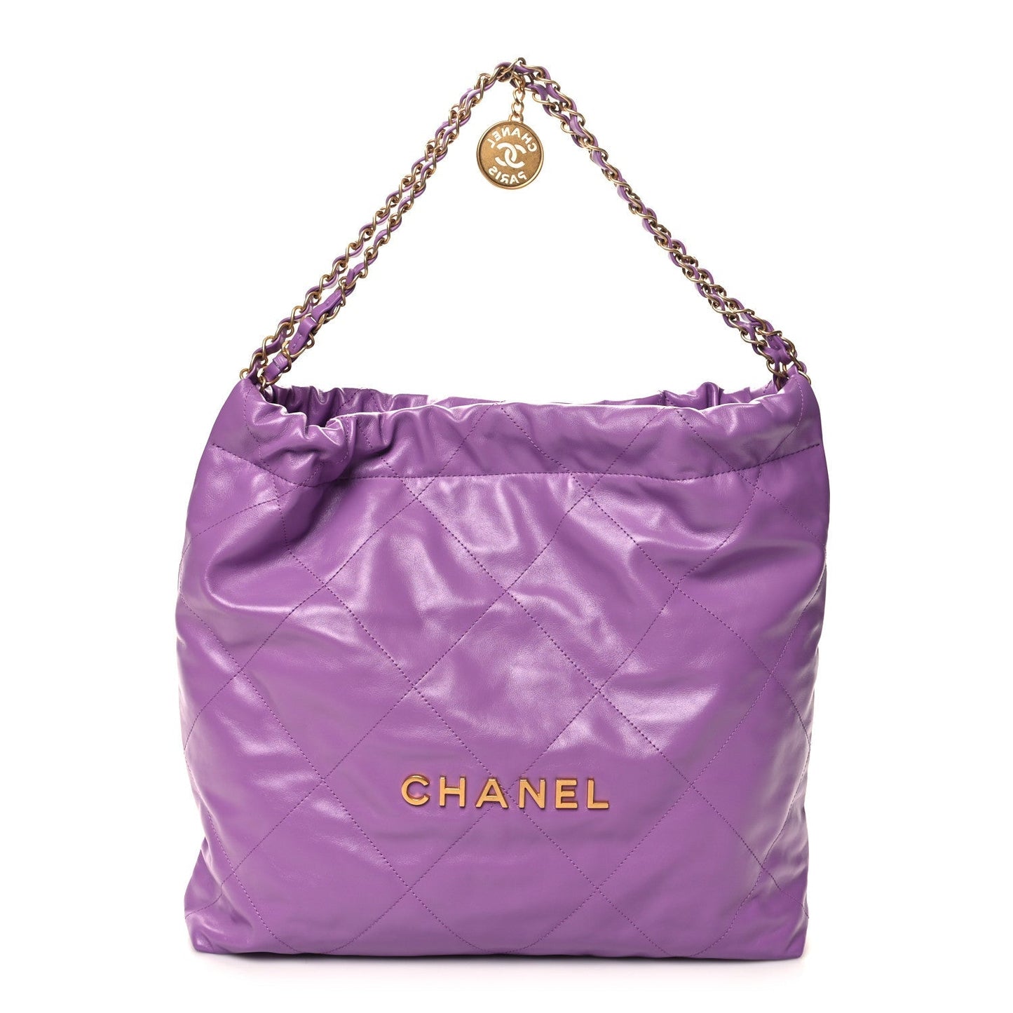 Chanel SHINY QUILTED CALFSKIN Shoulder Bag - Rovelle Bags