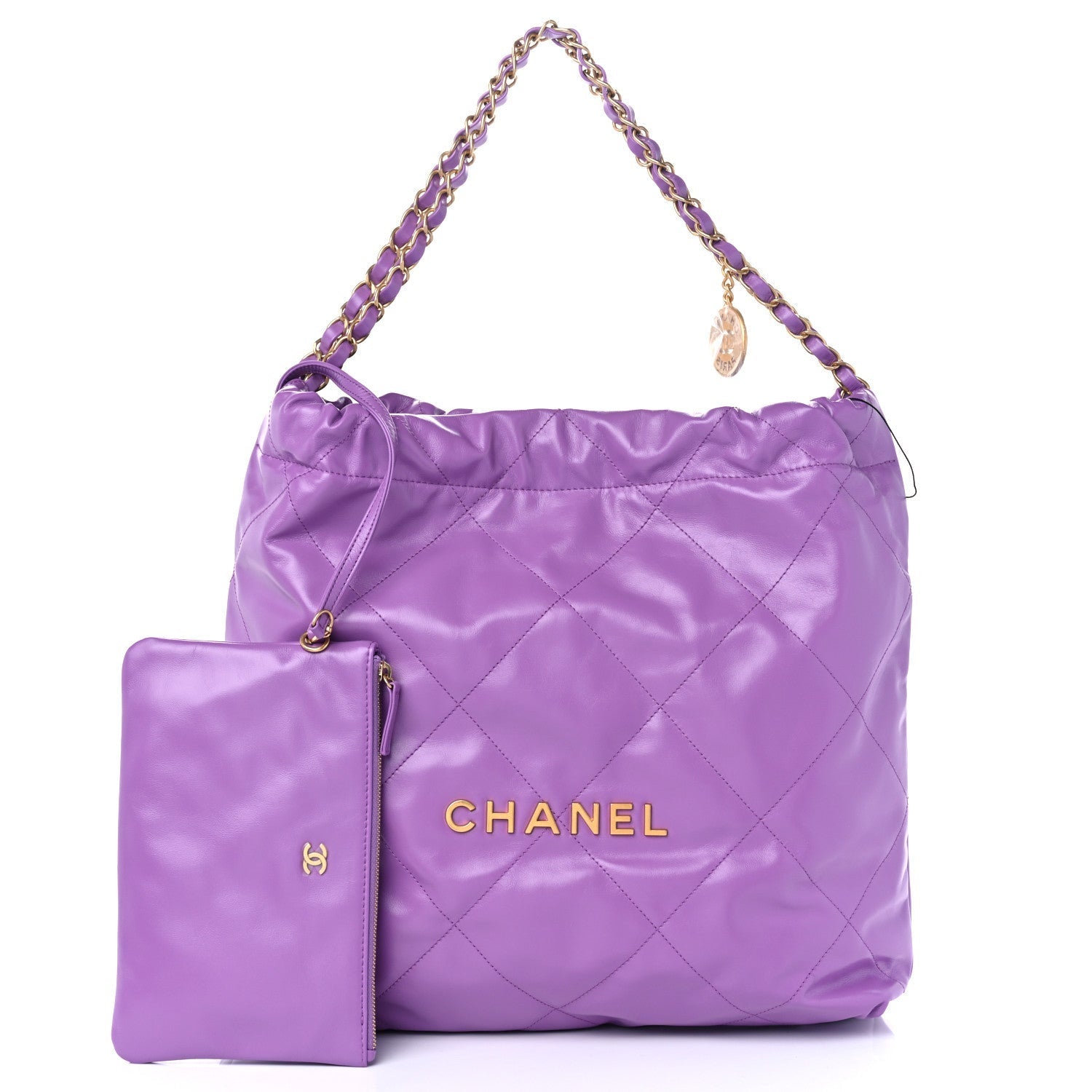Chanel SHINY QUILTED CALFSKIN Shoulder Bag - Rovelle Bags