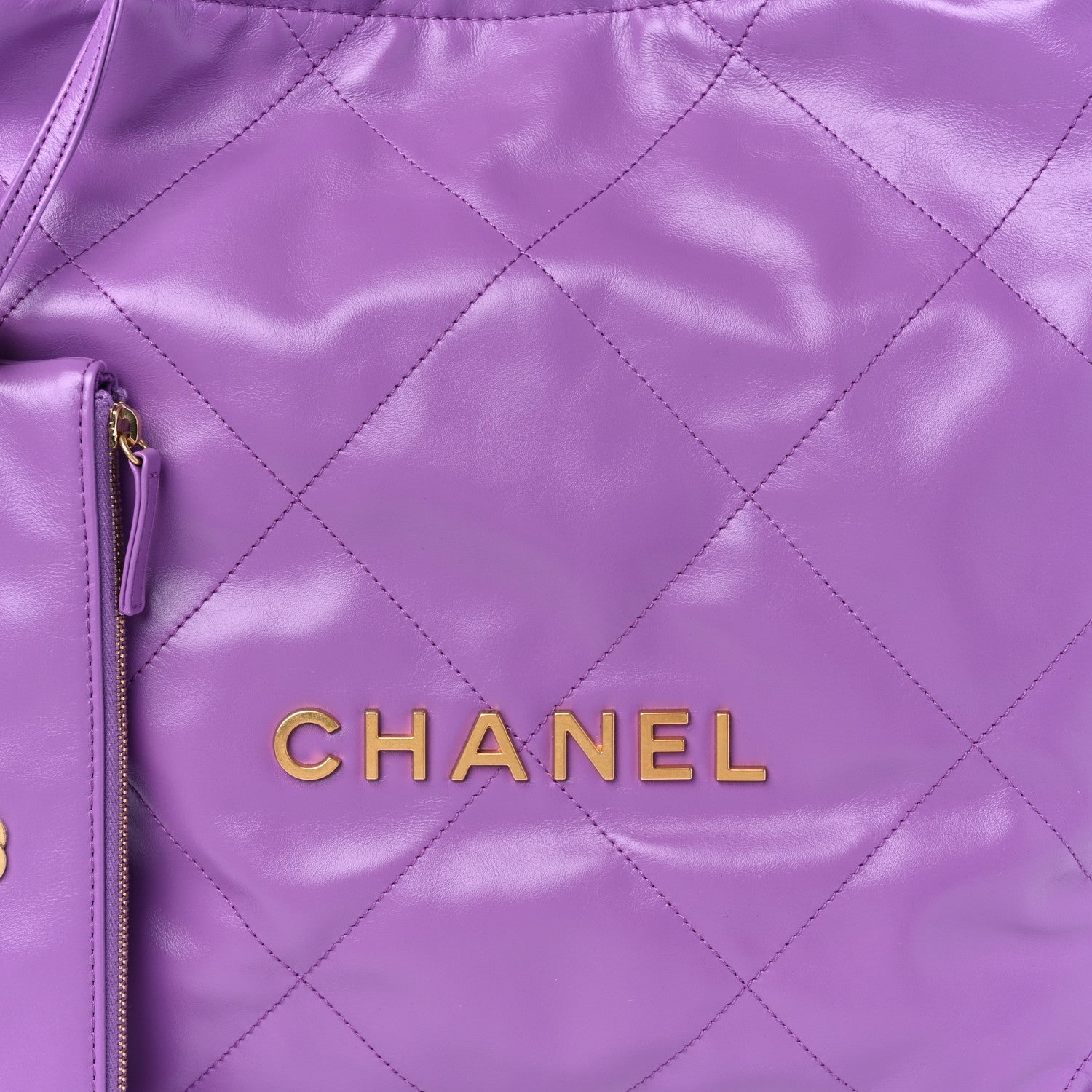 Chanel SHINY QUILTED CALFSKIN Shoulder Bag - Rovelle Bags