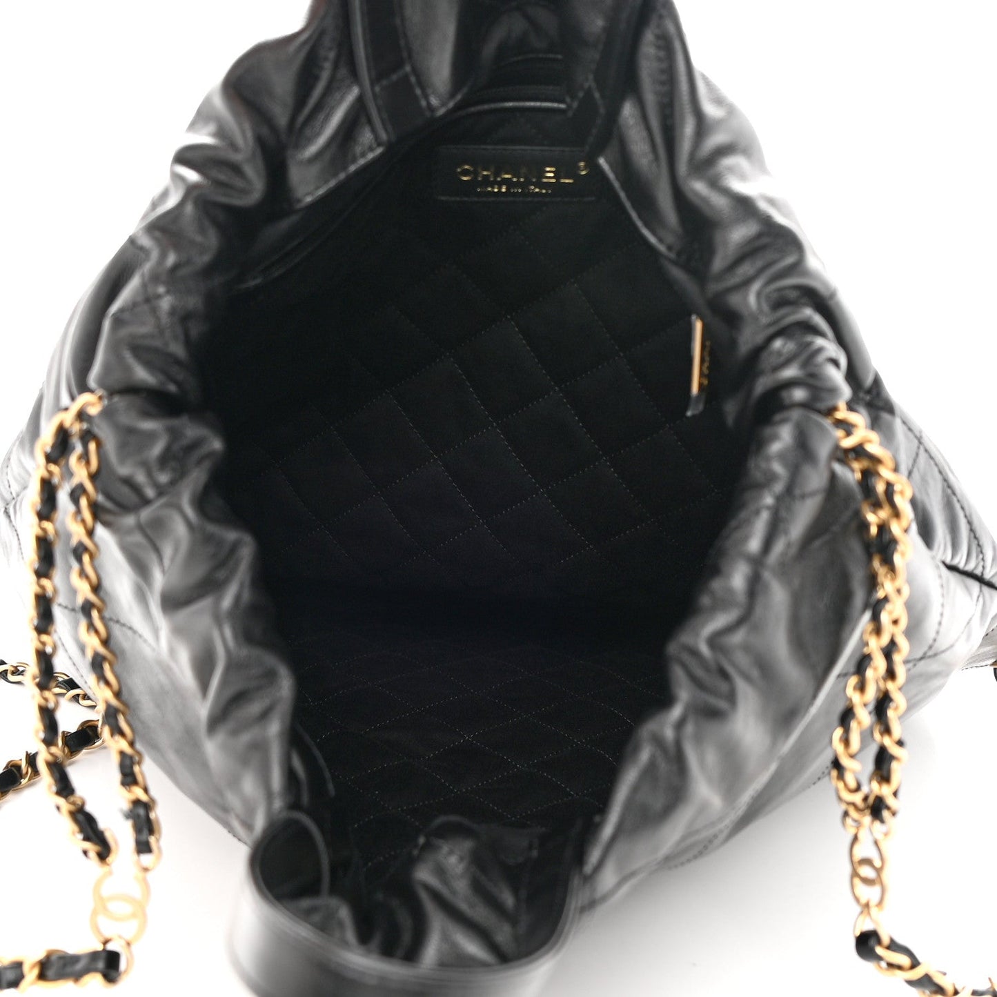 Chanel SHINY QUILTED CALFSKIN Backpack - Rovelle Bags