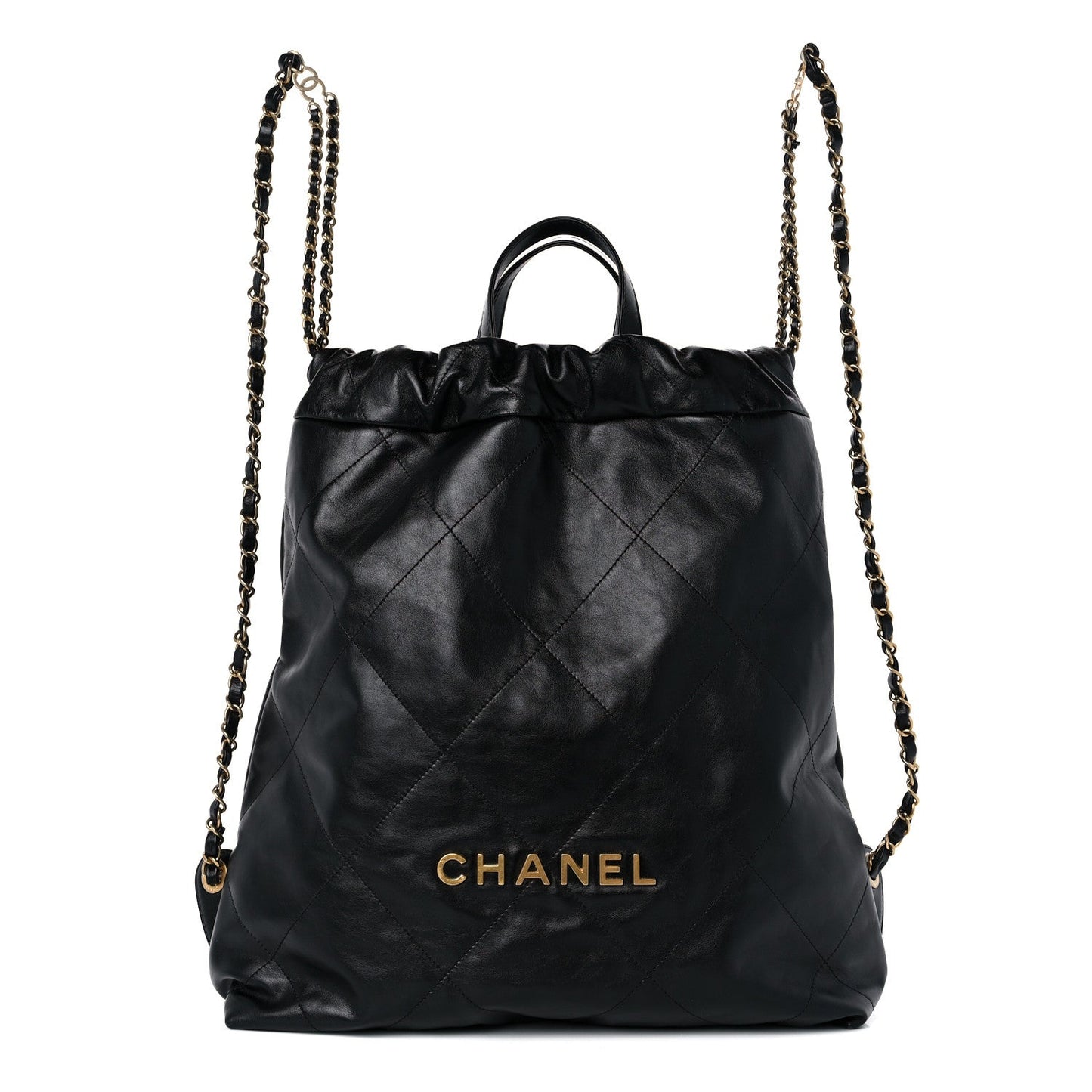 Chanel SHINY QUILTED CALFSKIN Backpack - Rovelle Bags