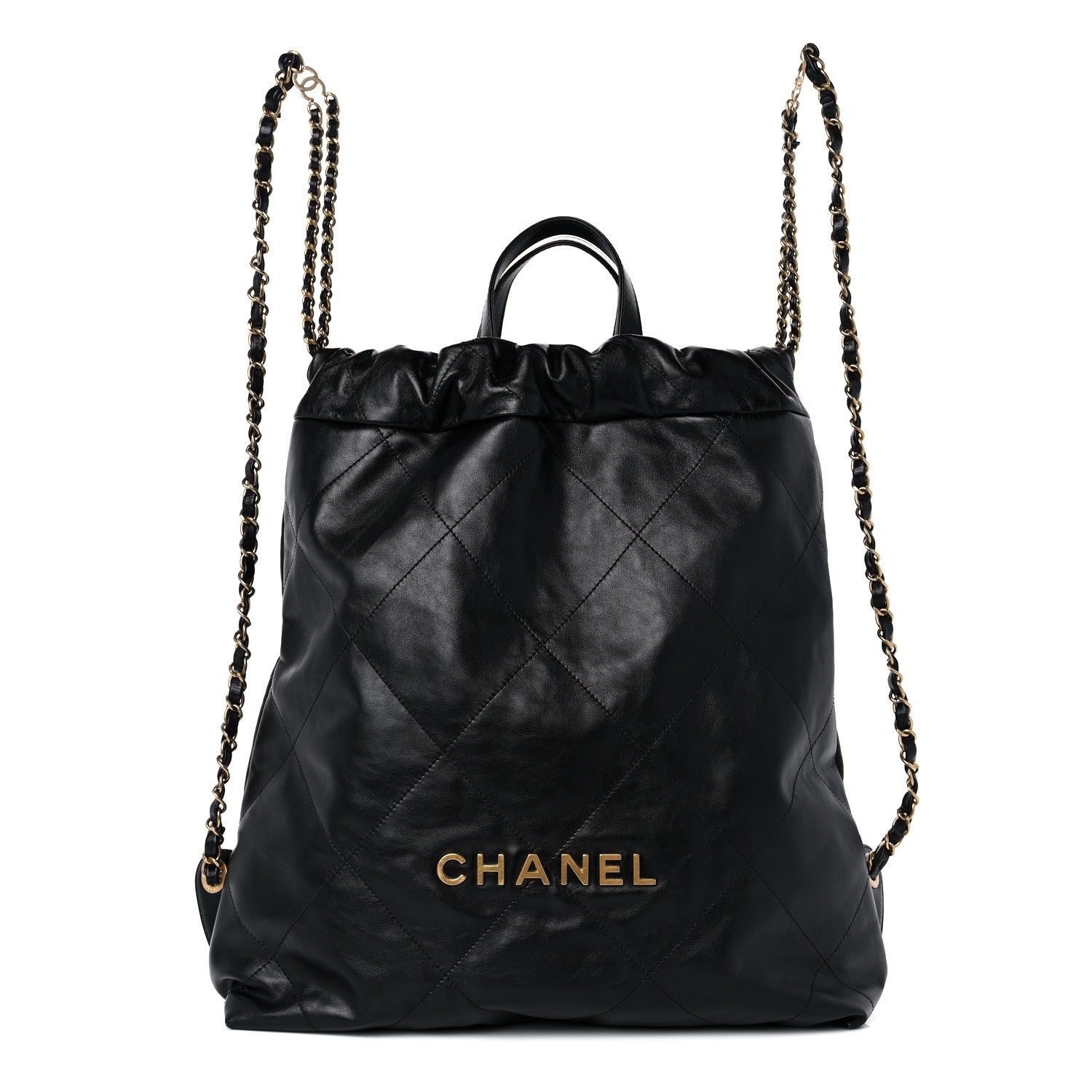 Chanel SHINY QUILTED CALFSKIN Backpack - Rovelle Bags