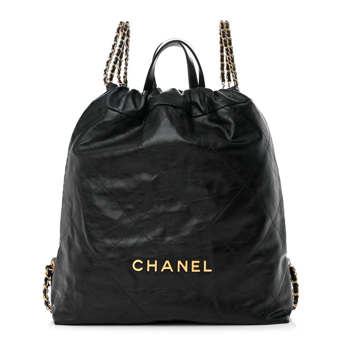 Chanel SHINY QUILTED CALFSKIN Backpack - Rovelle Bags