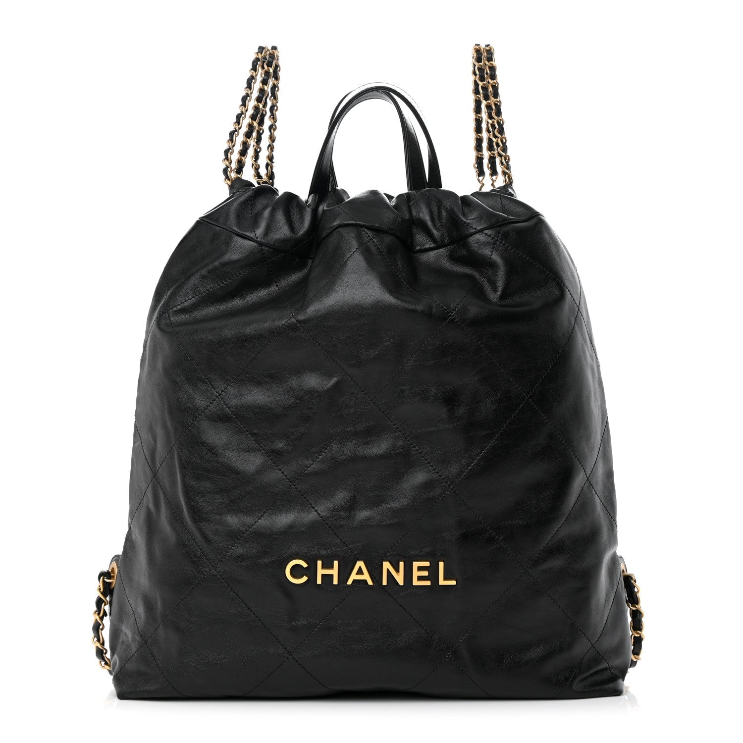 Chanel SHINY QUILTED CALFSKIN Backpack - Rovelle Bags