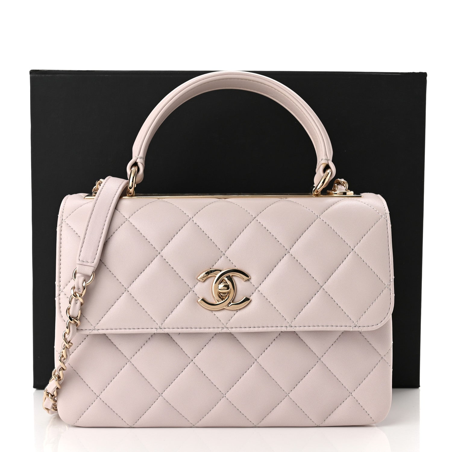 Chanel QUILTED LAMBSKIN TRENDY Flap Bag - Rovelle Bags