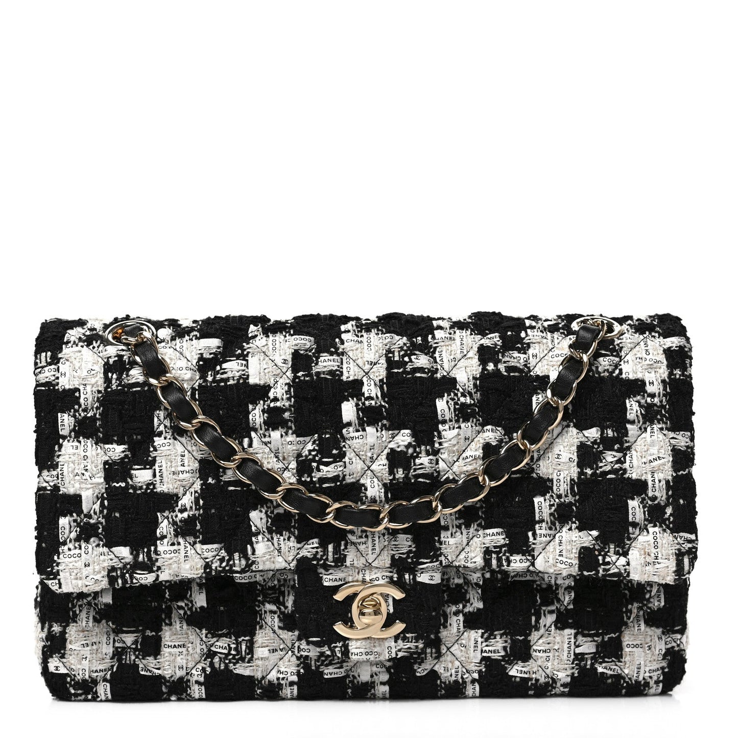 Chanel QUILTED TWEED DOUBLE Flap Bag - Rovelle Bags