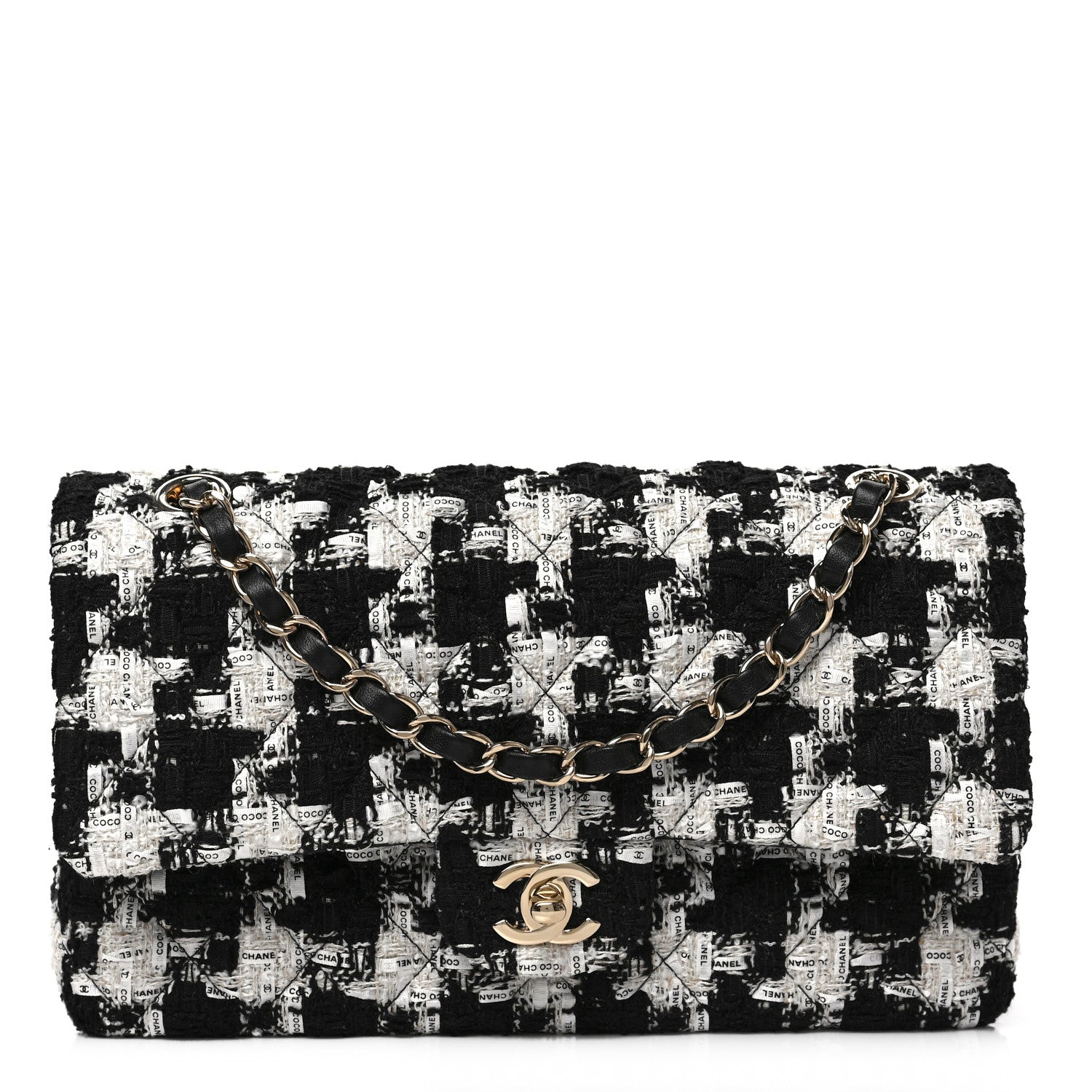 Chanel QUILTED TWEED DOUBLE Flap Bag - Rovelle Bags