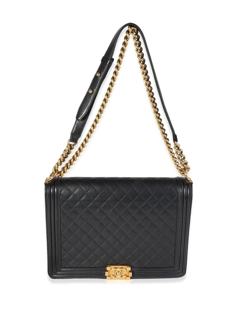 Chanel QUILTED LAMBSKIN XL BOY FLAP Flap Bag - Rovelle Bags