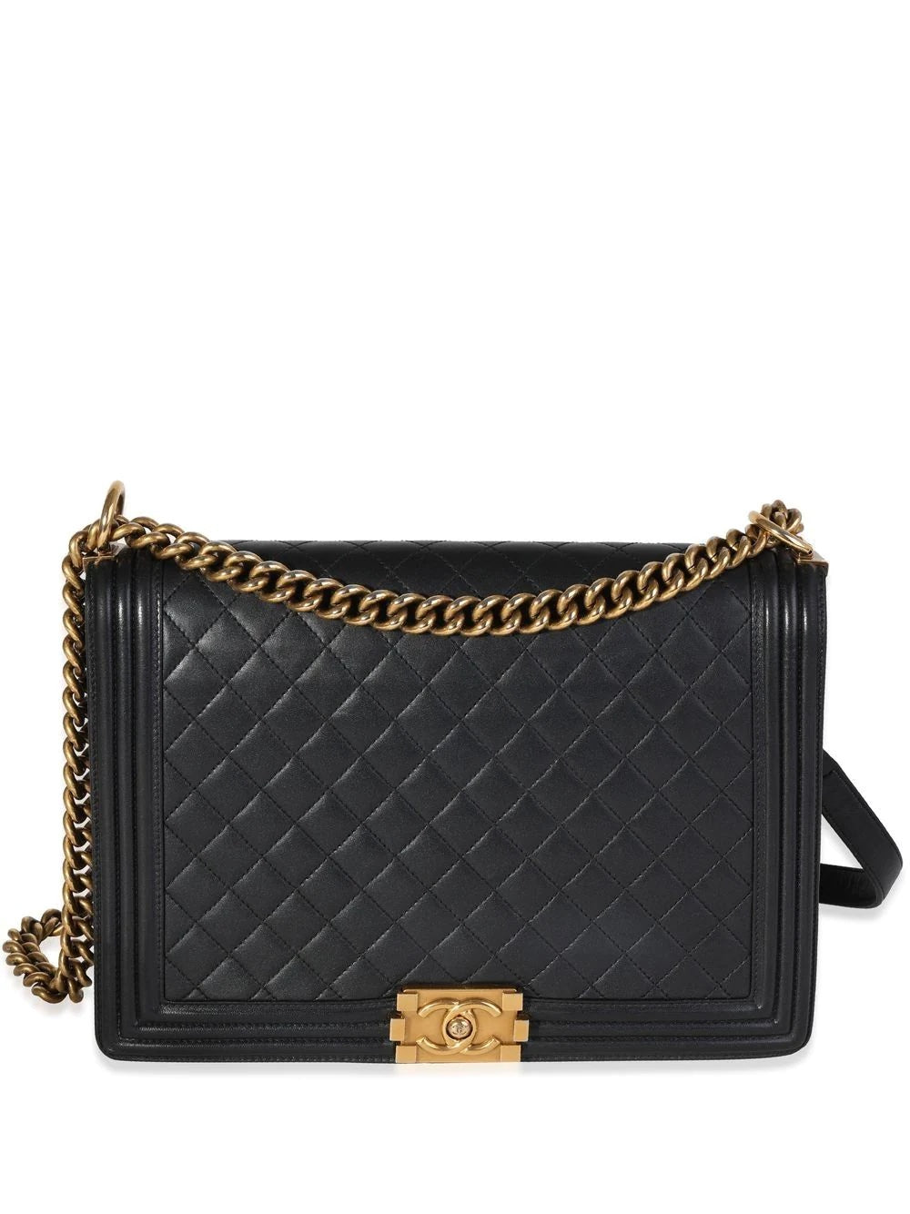 Chanel QUILTED LAMBSKIN XL BOY FLAP Flap Bag - Rovelle Bags