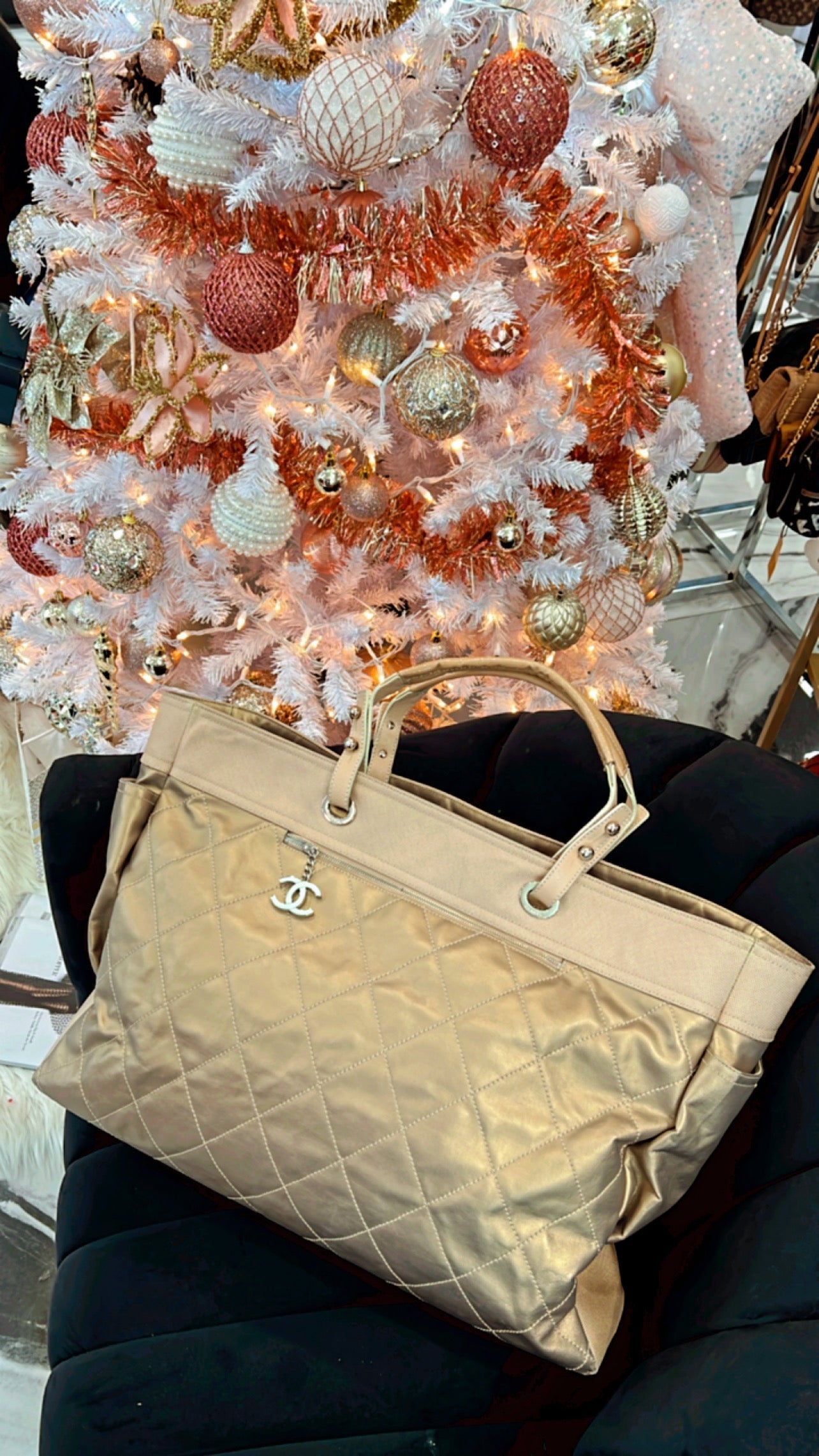 Chanel BIARRITZ QUILTED XL Tote Bag - Rovelle Bags