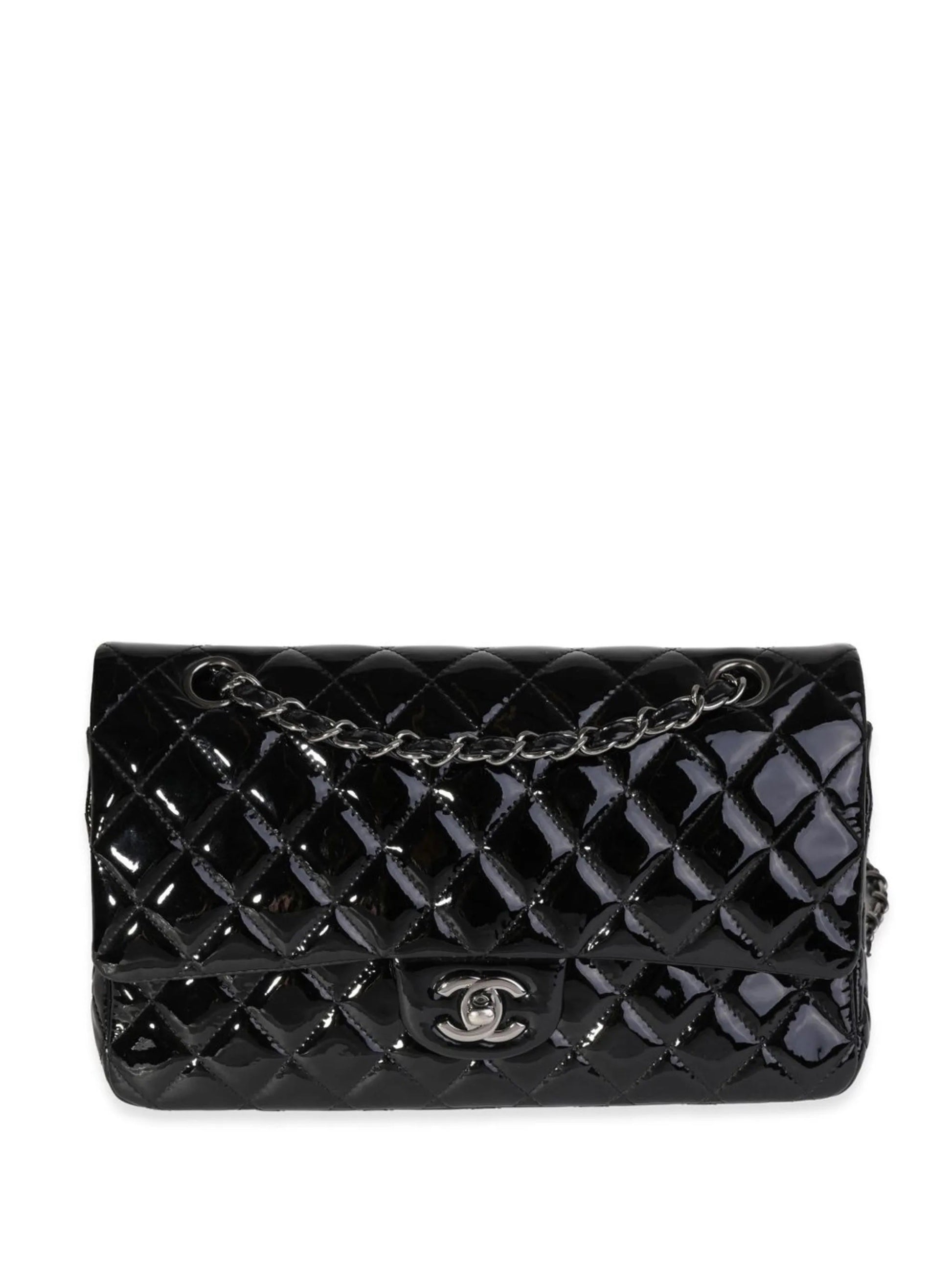Chanel CLASSIC QUILTED PATENT Shoulder Bag - Rovelle Bags