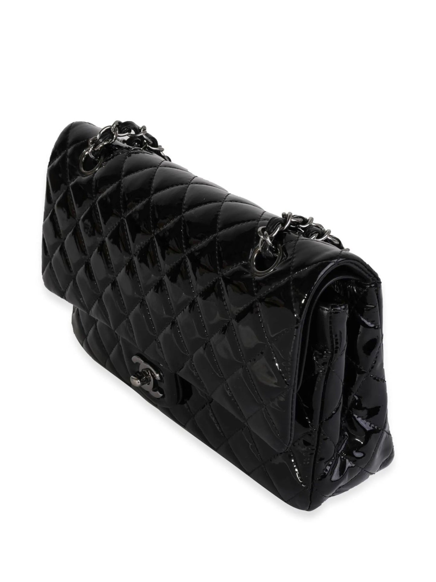 Chanel CLASSIC QUILTED PATENT Shoulder Bag - Rovelle Bags