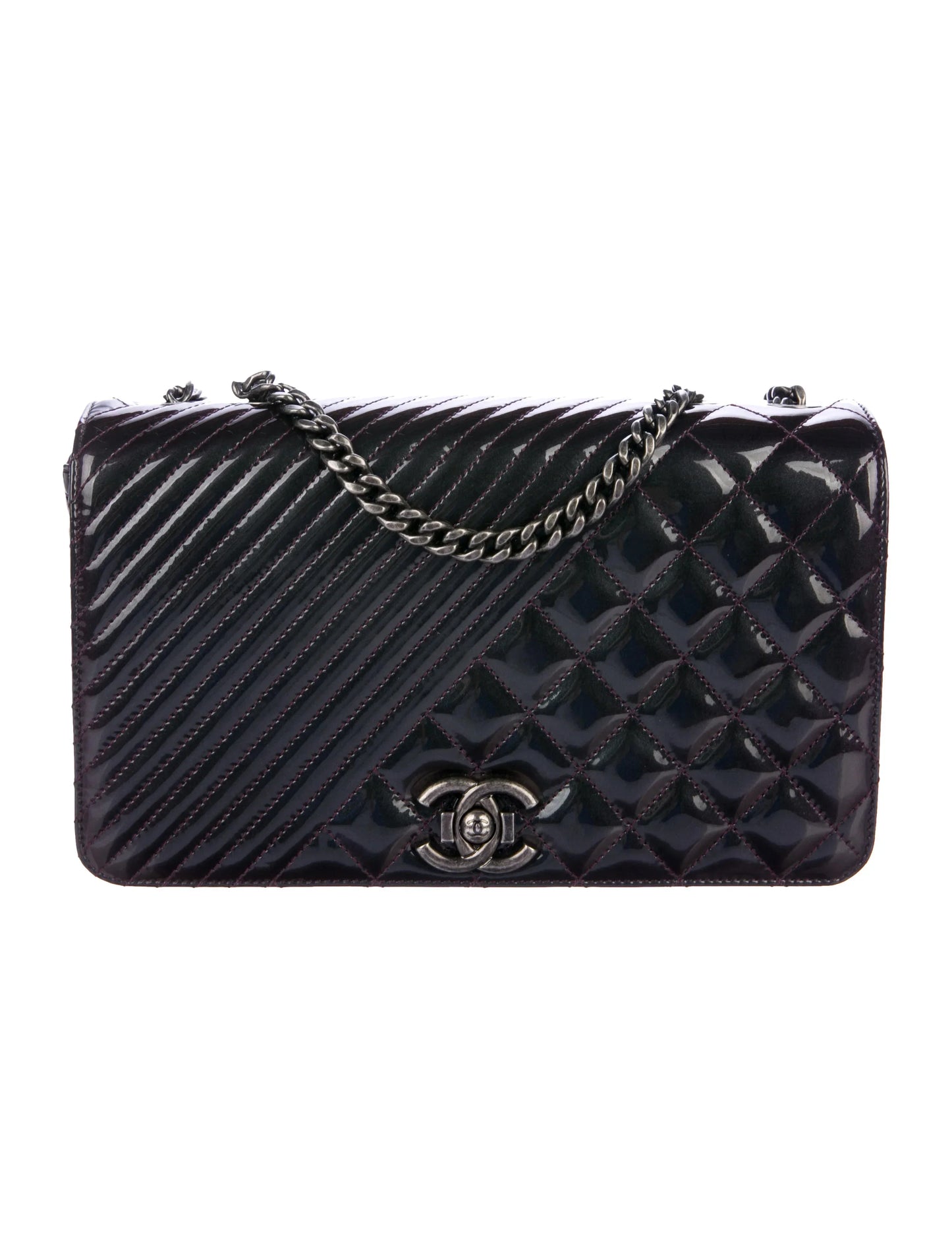 Chanel FLAP BLACK LEATHER Flap Bag - Rovelle Bags