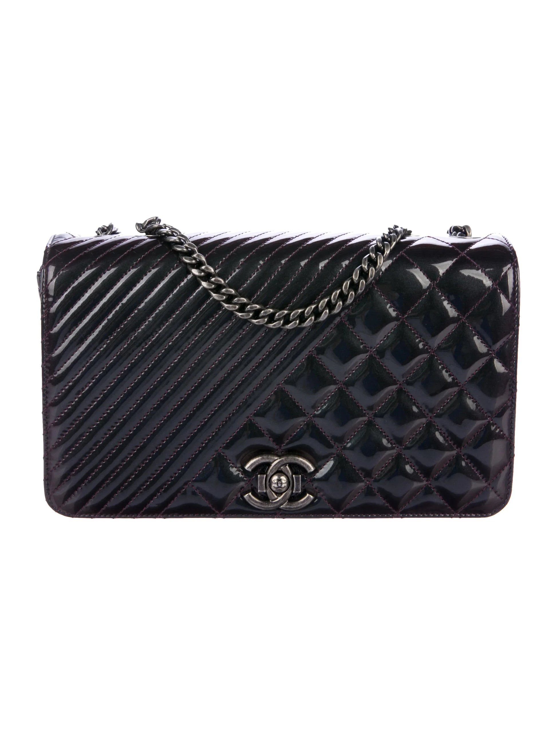 Chanel FLAP BLACK LEATHER Flap Bag - Rovelle Bags