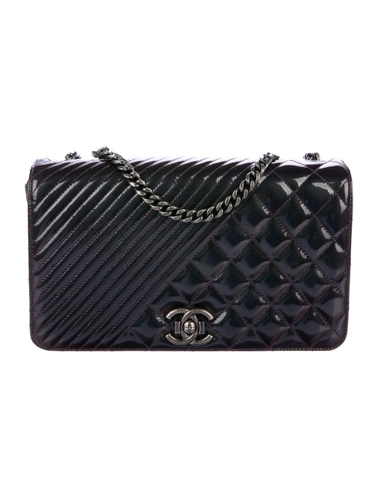 Chanel FLAP BLACK LEATHER Flap Bag - Rovelle Bags