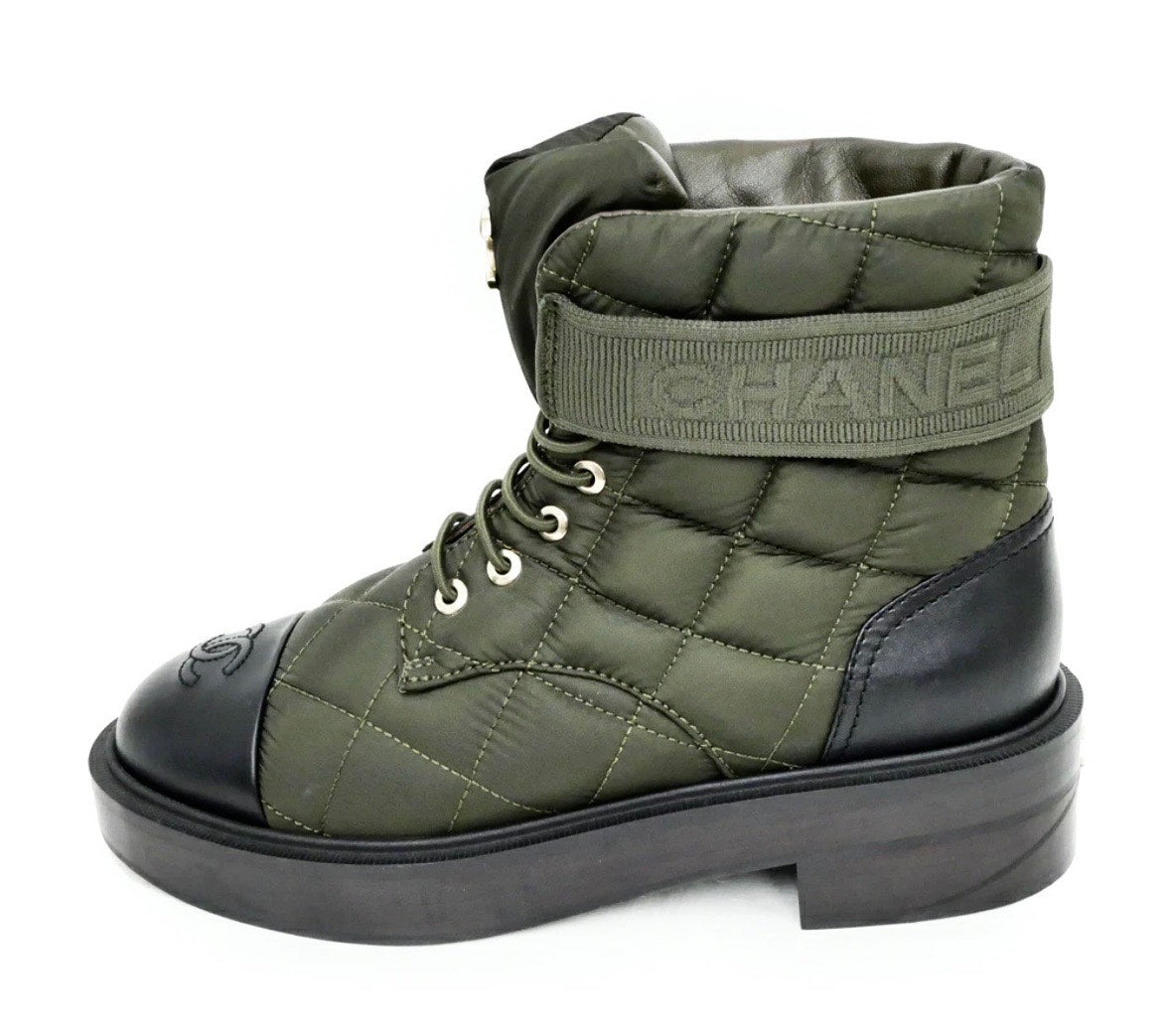 Chanel OLIVE AND BLACK Handbag - Rovelle Bags