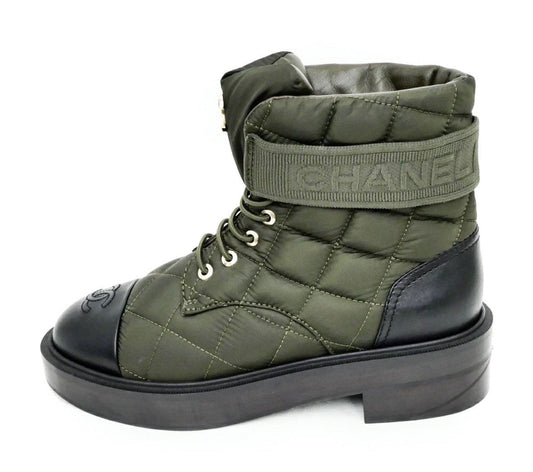 Chanel OLIVE AND BLACK Handbag - Rovelle Bags